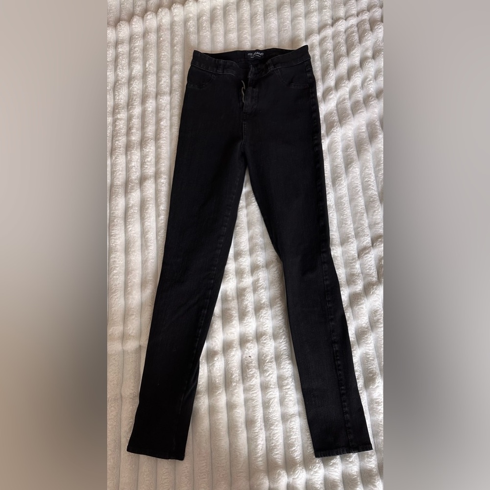 Black FitJeans High Waisted Skinny Jeans